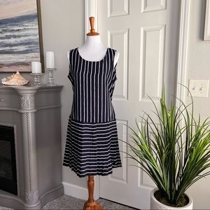 Vintage Navy Striped Dress E.D. Michael’s